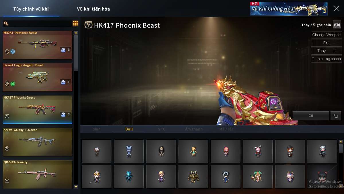 shop acc cf uy tin gia re